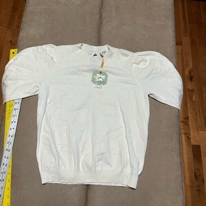 White Puff-Sleeve women’s  Sweater - Brand Unclear